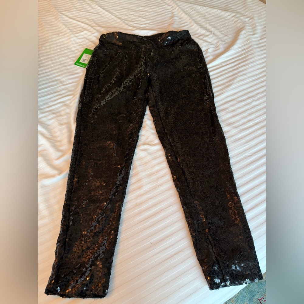 Tipsy Elves Black Sequin Leggings